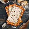 thumbnail image 6 of Fall Pumpkins Kitchen Towels Set of 4, Water Absorbent Dish Towel, Thanksgiving Orange Maple Leaf Textured Decorative Hand Towels - Quick Drying Cloth for Cooking Baking, 18x28 Inch, 6 of 8
