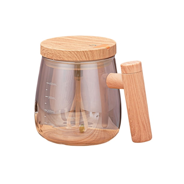 Bewildely La varilla agitadora de tres puntas para una mezcla uniforme se puede desmontar a voluntad, taza de café eléctrica Utensilios de cocina champán