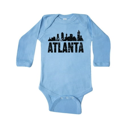 

Inktastic Atlanta Skyline Grunge Gift Baby Boy or Baby Girl Long Sleeve Bodysuit