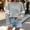 Gray, variant on Striped Sweatshirt for Women Pullover Long Sleeve Sweatshirt Crewneck Pullover Tops Fall Fashion Outfit
