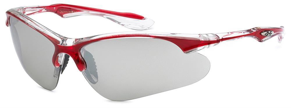 Oversized Style Half Frame Sport Shield Sunglasses Cycling Baseball Ski Glasses 