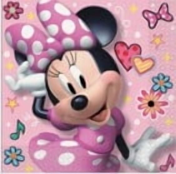 Minnie Mouse 16 Count 6.5IN x 6.5IN Multicolor Lunch Napkins