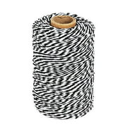 Tenn Well Black and White Twine, 200M Cotton Bakers Twine Perfect for Baking, Butchers, Crafts, Christmas Gift Wrapping