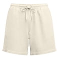 thumbnail image 4 of CHGBMOK Mens Solid Trendy Textured Shorts Elastic Waist Drawstring Casual Shorts Lightweight Breathable Summer Beach Shorts, 4 of 5