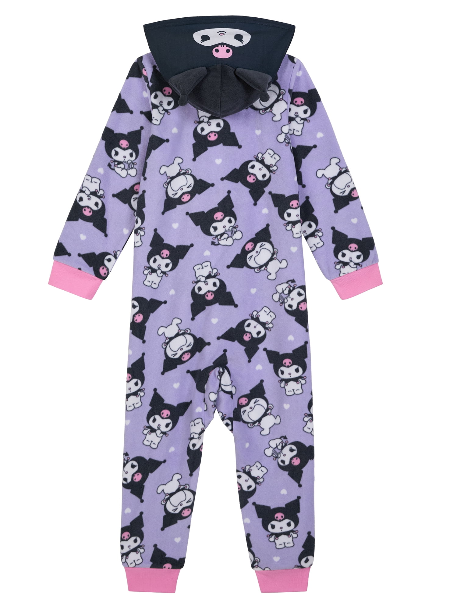 Hello Kitty Kuromi Girls Long Sleeve Blanket Sleeper, One-Piece, Sizes 4-12