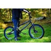 20 Kent Bicycle Chaos Boys Child Bicycle, Matte Black and Blue