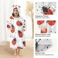 thumbnail image 4 of joogoo Wearable Blanket Hoodie for Ladybugs Polka Dots Flannel Sherpa Pocket 3-14 YR S, 4 of 7