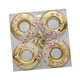 thumbnail image 3 of 4 piezas de adornos navideños en forma de donut, de 7 cm de diámetro, irrompibles. Dorado, 3 of 9