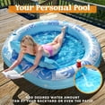 thumbnail image 2 of Tumbona de piscina Float Sloosh Tanning, tela de lujo, azul, 2 of 8