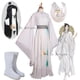 thumbnail image 2 of Disfraz de cosplay de Xie Lian, disfraz de anime Tian Guan Ci Fu, pelucas Xielian, sombrero de bambú, zapatos, accesorios, traje de anime Han Fu blanco para Halloween, 2 of 5