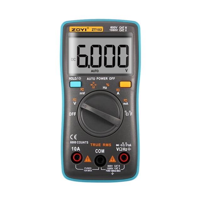ZT101 ZT102 ZT102A Digital Multimeter DC AC Voltage Current Resistance Diode Capacitance Temperature Tester Digital Multimeter ,High Efficiency