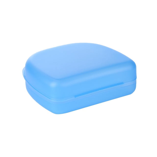 Caja de almacenamiento de aparatos dentales Estuche organizador de dentaduras Suministro de cuidado dental (Azul) JShteea Cuidado Belleza