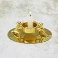 thumbnail image 3 of Portavelas cónico, candelabro, portavelas de pilar para velas de té, diseño artístico Oro, 3 of 8