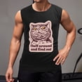 thumbnail image 2 of Fluff Around And Find Out Men'S Muscle T-Shirt, Sleeveless, Muscle Tank Tee Top 2XL, 2 of 7