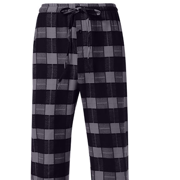 Giftesty Mens Cargo Pants Clearance Fashion Men's Casual Plaid Loose Sport Plaid Pajama Pants Trousers