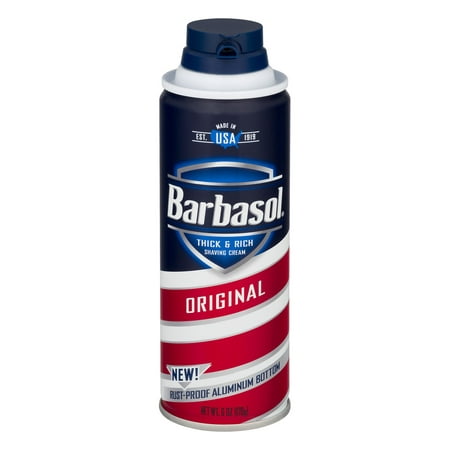 (2 Pack) Barbasol Original Thick & Rich Shaving Cream for Men, 6