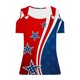 thumbnail image 4 of Fiudx Camisas para Mujer Blusas de Cuello Redondo de Manga Corta con Estampado Informal a La Moda para Mujer, 4 of 5