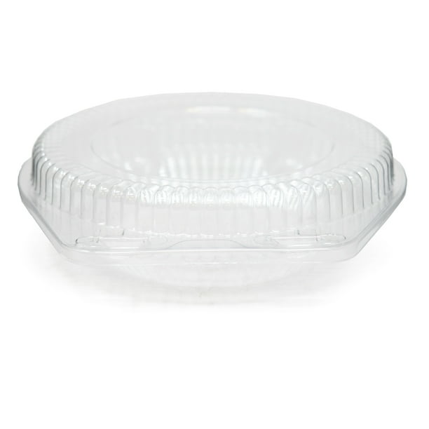 Detroit Forming OPS Plastic 6" Pie Container, LBH601, Clear, 7" x 2.