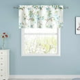 thumbnail image 3 of Elegant Floral Farmhouse Valance, Blue and Green Flowers Decorative Window Curtain Drapery for Cafe, Restaurant, School, Rod Pocket, 52 x 18 in, 3 of 6