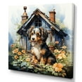 thumbnail image 2 of Designart "Cavapoo Comfort Cottage" Animals Wall Art - Modern Brown Dog Entryway Wall Art, 2 of 6