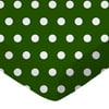 SheetWorld Fitted 100% Cotton Percale Play Yard Sheet Fits BabyBjorn Travel Crib Light 24 x 42, Polka Dots Hunter Green