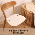 thumbnail image 4 of Cojín de asiento suave y cómodo, cojín duradero para silla de color sólido con lazos, cojín de asiento de algodón para cocina, 4 of 5