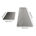 thumbnail image 2 of Diatomaceous Earth Bath Mat Set 2-Piece - Super Absorbent Quick Drying Stone Shower Mat with Non-Slip Rubber Backing for Bathroom Floor, 2 of 5