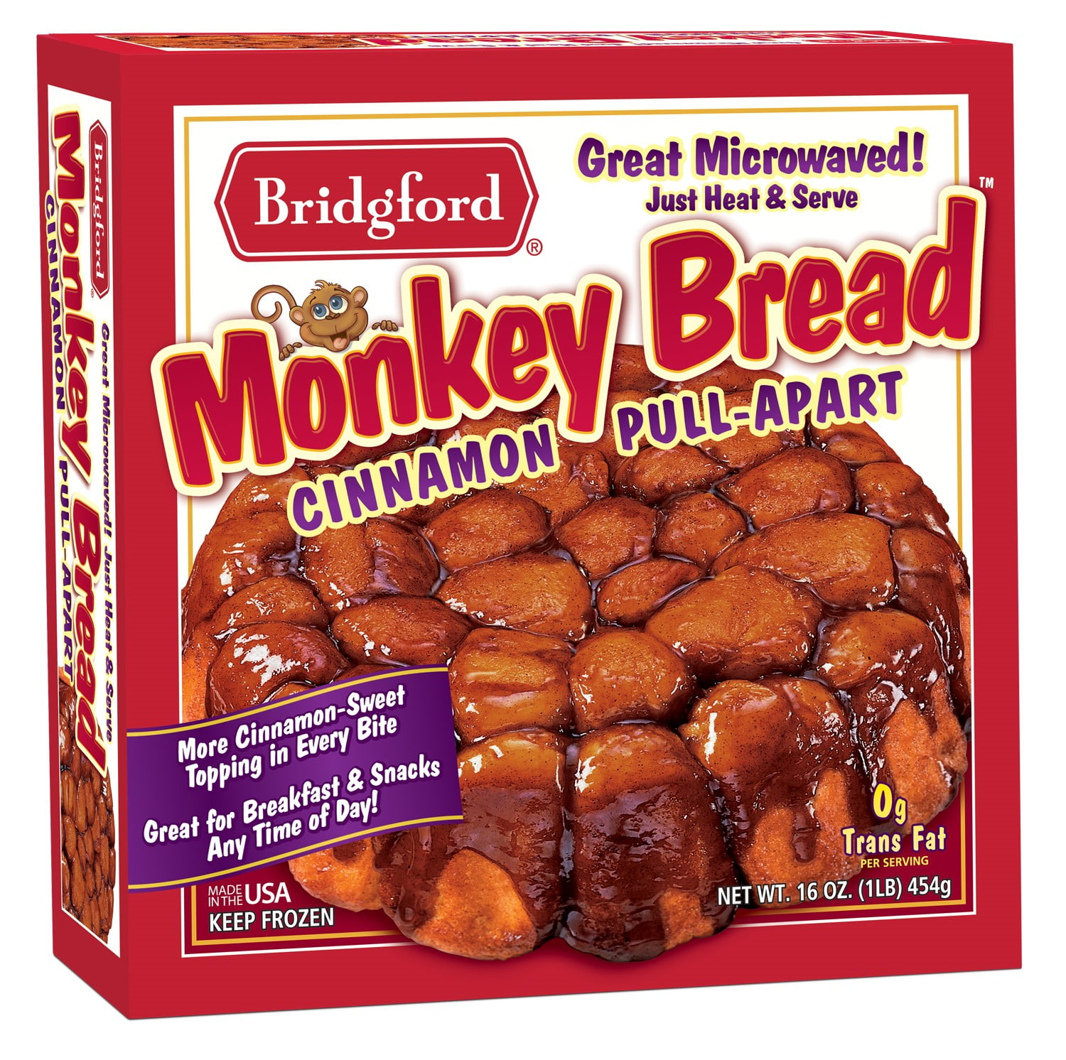 Bridgford Cinnamon Pull-Apart Monkey Bread, 16 oz pic