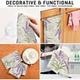 thumbnail image 7 of Coolnut Beautiful Lavender Kitchen Dish Towel Set of 4, Super Soft Absorbent Cleaning Cloth, Reusable Quick Drying Kitchen Towel for Home, Kitchen Washcloth Gift, 7 of 7