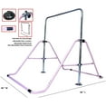 thumbnail image 4 of 3-in-1 Kids Jungle Gym: Monkey Bars, Swing, Trapeze Rings - Gymnastics Playground Fun, 4 of 8