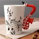 thumbnail image 4 of Taza, Instrumento de Música de Arte Clásico con Estampado de Orquesta de , Taza de Café de Cerámica para Agua, Té, Café Saxofón rojo Soledad Taza de cerámica, 4 of 8
