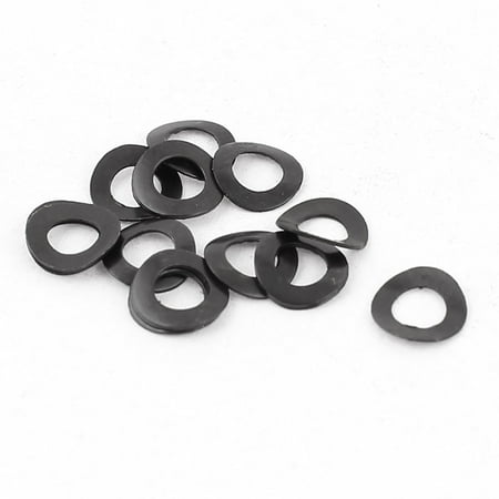 

10 Pieces Black Metal Wave Crinkle Spring Washer 3mm x 6mm x 0.25mm
