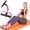 Pink, variant on COSITTE Fitness Resistance Band, 6-Tube Elastic Yoga Pedal Pull Rope, Abdominal Shaping Trainer - Purple