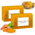 thumbnail image 1 of EIMELI Lemon Turmeric Kojic Acid Soap  Turmeric Soap Bar for Face and Body  Honey Glow Lemon Turmeric Soap for Face and Body  Natural Turmeric Handmade Soap for All Skin Types  Clearance, 1 of 7
