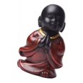 thumbnail image 4 of Figuras de monje para decoración del hogar, figuras estatuas de resina, exhibición de , sa de estar, dormitorio, adornos Baoblaze Pequeña estatuilla de Buda, 4 of 5
