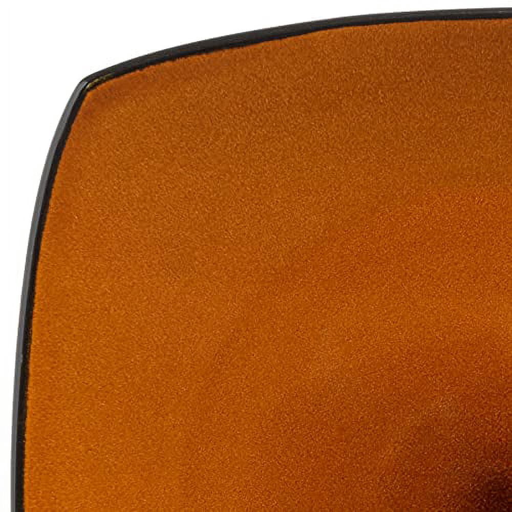 Gibson Soho Lounge Square 16-Piece Dinnerware Set - Amber