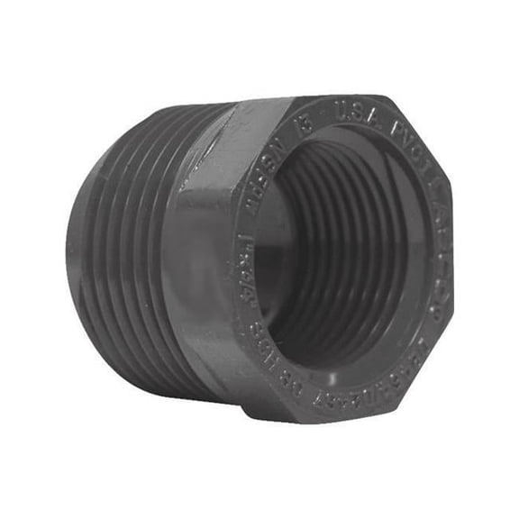 Genova Products Inc 343178 Sch80 Bushing, 1 Mip x 0.75 Fip