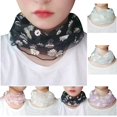 thumbnail image 2 of Summer Infinity Scarf Breathable Mesh Circle Scarf Floral Loop Scarf for Women, 2 of 10