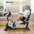 thumbnail image 3 of MITONOS TML-0462 Recumbent Stationary Exercise Bike for Adults, 3 of 7