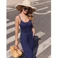 thumbnail image 3 of Ekouaer Jumpsuits for Women Sleeveless Spaghetti Strap Womens Jumpsuit One Piece Wide Leg Summer Romper With Pockets Beach Vacation Outfits 2026, 3 of 6