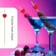 thumbnail image 3 of 100 palillos de cóctel Red Heart - Brochetas de bambú de 12 cm para canapés, comida y bebidas (100 unidades), 3 of 5