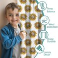 thumbnail image 3 of Blackout Kids Curtains,White Sunflower Pattern Childrens Insulated Curtains Set Of 2,Bedroom Essentials,Toddler Room Decor 42"x63", 3 of 5