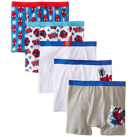 Handcraft Little Boys Spiderman Boxer Brief (Pack of 5), Assorted,