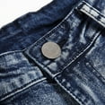 thumbnail image 4 of Uuszgmr Pant For Men Slim Fit Straight Tube Retro Hop Pants Street Jeans Pants,38 Blue, 4 of 8