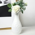 thumbnail image 3 of MERILER Plastic Imitation Glazed Vase for Living Room Decor - Perfect for Flower Arrangements, Dried Flower Displays, and TV Cabinet Decoration - Elegant Flower Pot & Utensil, 3 of 6