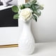 thumbnail image 1 of Jarrón decorativo | Maceta de plástico para decoración del hogar | Jarrón de imitación de vidrio para arreglos florales secos | Centro de mesa para mueble de TV y sala de estar | 20 cm de alto, 1 of 6