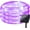 Purple, variant on Solar Rope Lights Outdoor, 100 LED Waterproof Tube Light Copper Wire Fairy Lights 8 Modes Tube Light for Garden Fence Patio Yard Party Wedding Decor