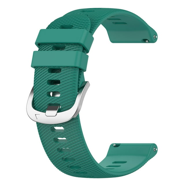 20mm Silicone Watch Band Cross Pattern Stainless Steel Buckle Replacement Straps Compatible For Samsung Garmin Venu 2plus