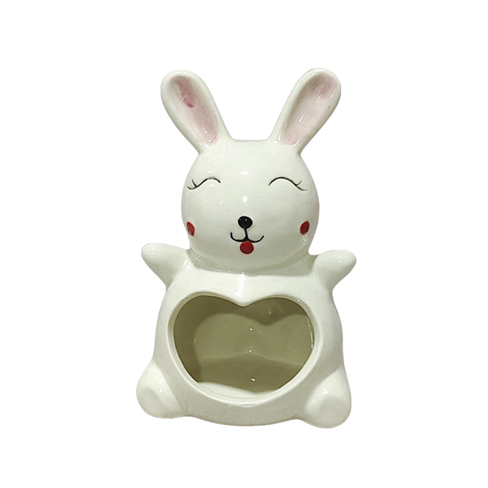 Halloween Ceramic Candle Holders Ghost Figurines Creative Ghost Bunny