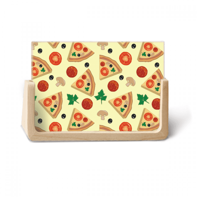 Mushroom Pizza Italy Tomato Foods Photo Wooden Photo Frame Tabletop Display